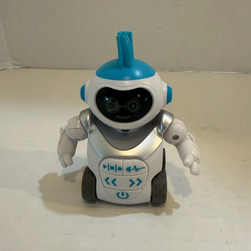 HEXBUG MoBots Ramblez Voice‎ Changing Sidekick Blue~Lights, Sounds Robot Tested